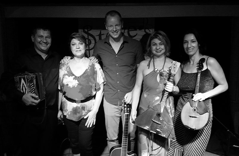 Barynya Russian Balalaika Duo, Steve's Live Music Club, Atlanta, Georgia, Elina Karokhina, Mikhail Smirnov