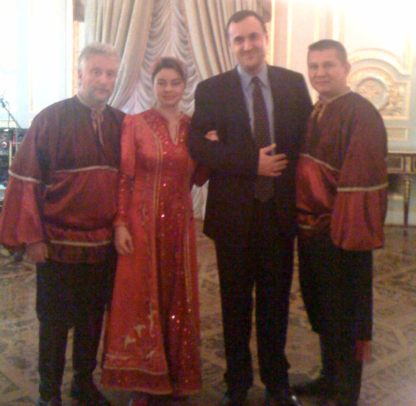 Barynya Russian Consulate New York USA Leonid Bruk, Elina Karokhina and Mikhail Smirnov