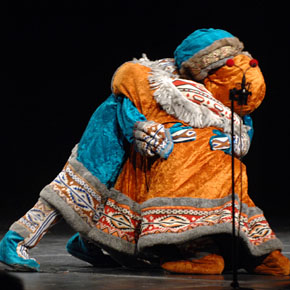 Photo by Ken Mahnke. Nanai Tribe Fighters dance, ensemble Barynya, Texas Tour 2011