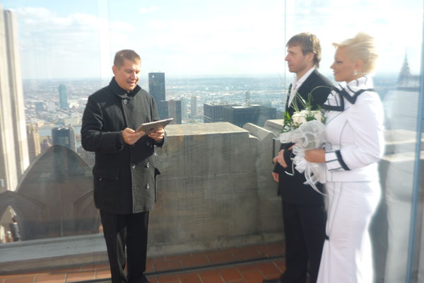 Russian wedding officiant