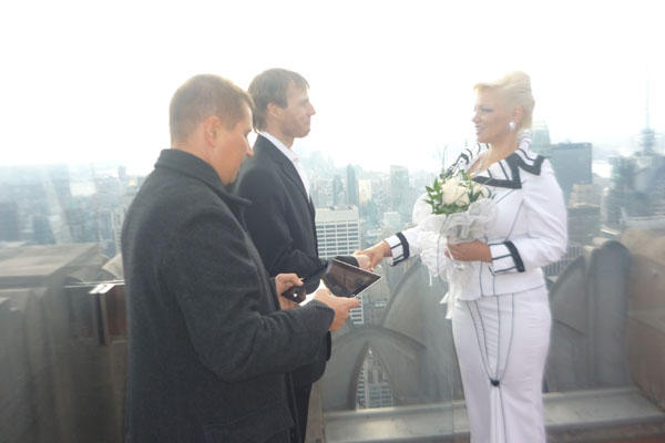 Russian wedding officiant