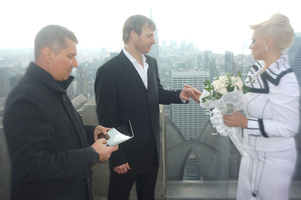 Russian wedding officiant