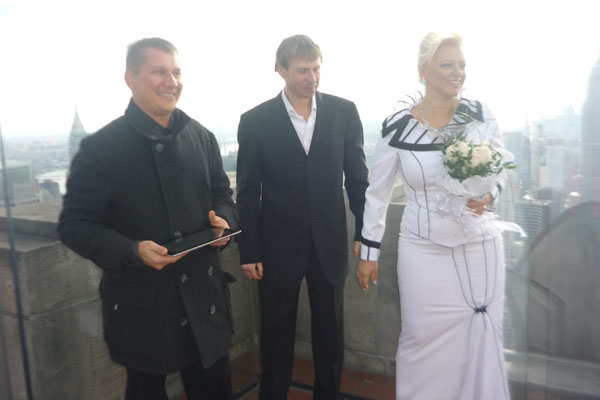 Russian wedding officiant